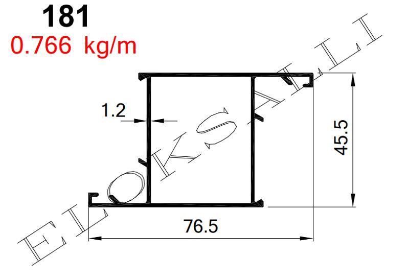 AKP-181 ALDOKS GENİŞ KANAT ELOKSAL / 6 MT