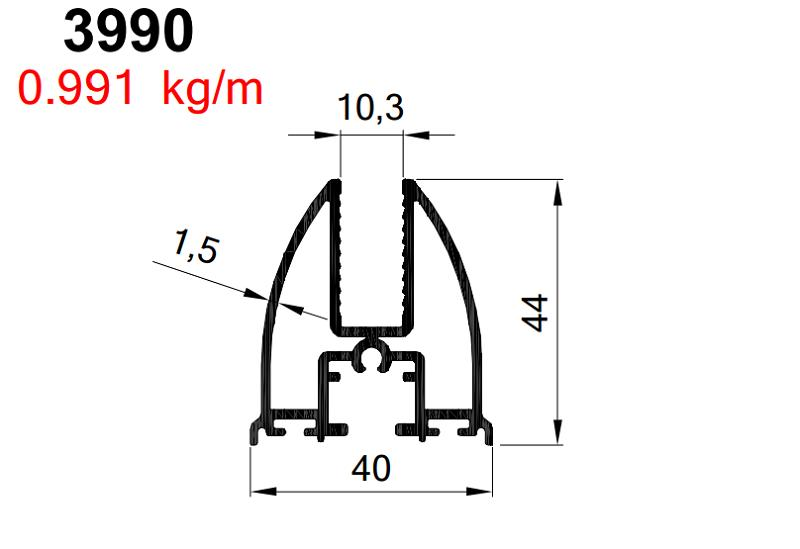 FIRTINA KANAT 10  MM ELOKSAL  AKP-3990/ 6 MT