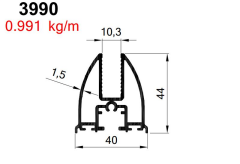 FIRTINA KANAT 10  MM ELOKSAL  AKP-3990/ 6 MT