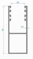 77 KEP  YAN DİKME 5, 50 MT 9006 GRİ
