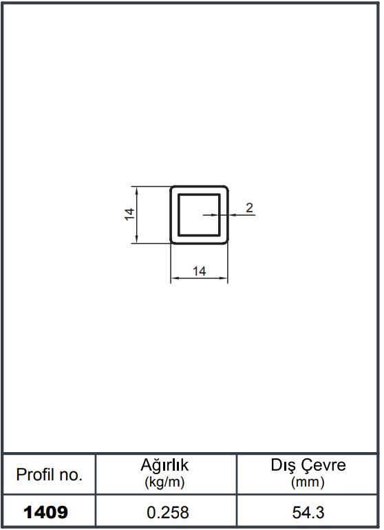 14*14 KARE PRF P BRONZ AKP-1409/ 6 MT