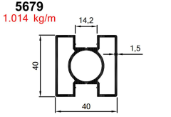 40*40 KARE DİKME ÇİFT  KANAL PARL BRONZ AKP-5679