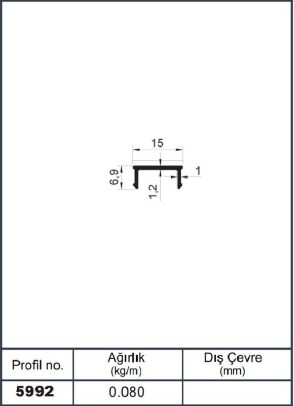 KARE KÜP KAPAMA PR  BRONZ AKP-5992 / 6 MT