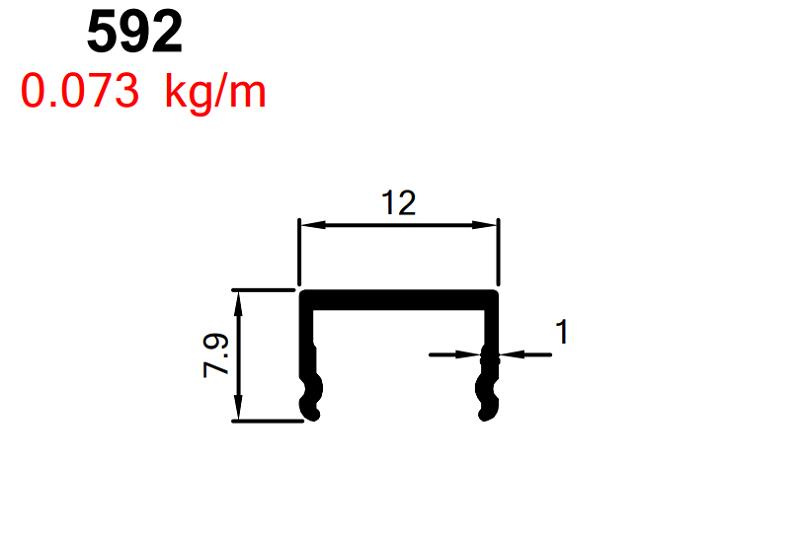 KARE KAPAMA ÇITASI BRONZ 5434 İÇİN AKP-592/ 6 MT