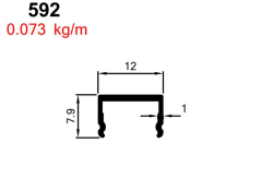 KARE KAPAMA ÇITASI BRONZ 5434 İÇİN AKP-592/ 6 MT