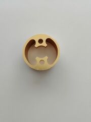 50  İÇT ÇİFT DELİKLİ DUV FLANŞI SARI