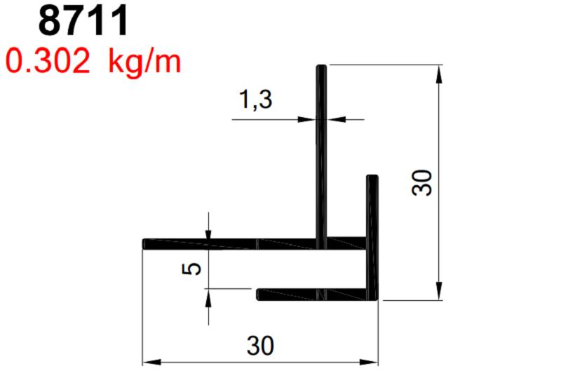 KOMPOZİT KÖŞE PROFİLİ  BEYAZ AKP-8781