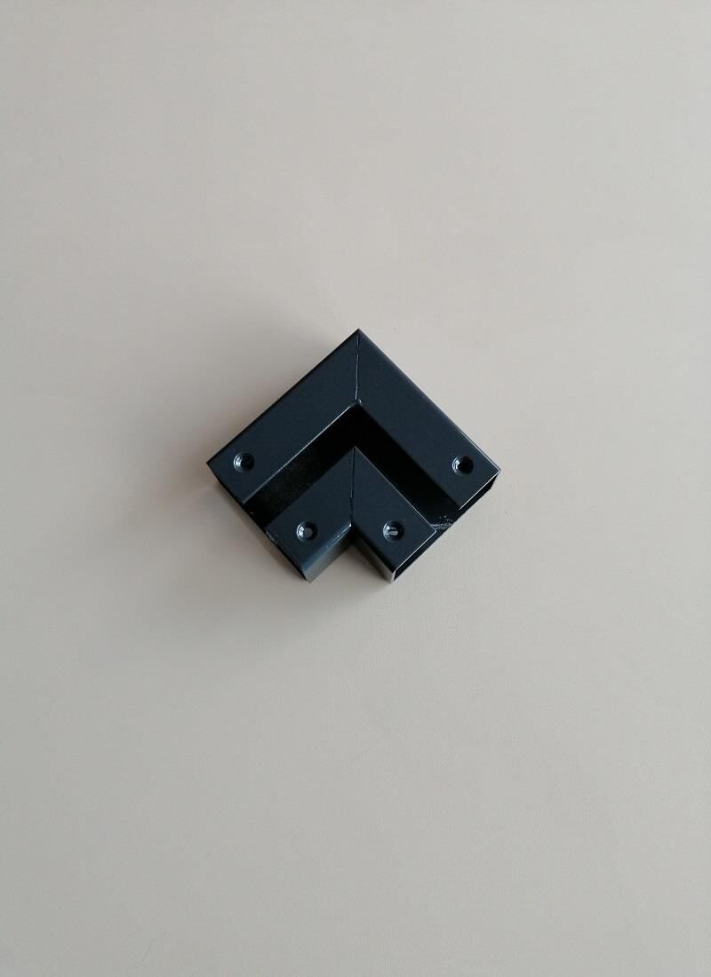 25*60 ORT KANALLI DİRSEK 90 D ANTRASİT GRİ VM-3007