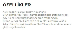 25*45  PLASTİK MENFEZ