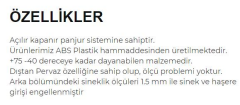 35*55 PLASTİK MENFEZ