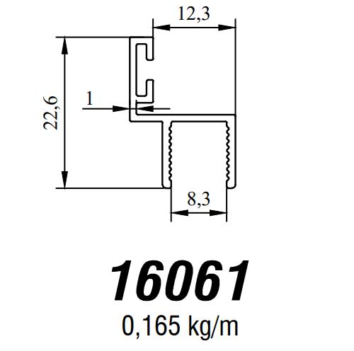 8 MM CAM BALKON  KÜÇÜK h PROFİLİ ANTR GRİ