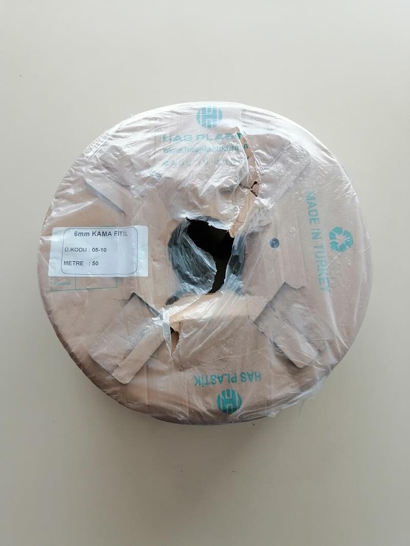 6  MM GAMA FİTİL SİYAH 50 MT