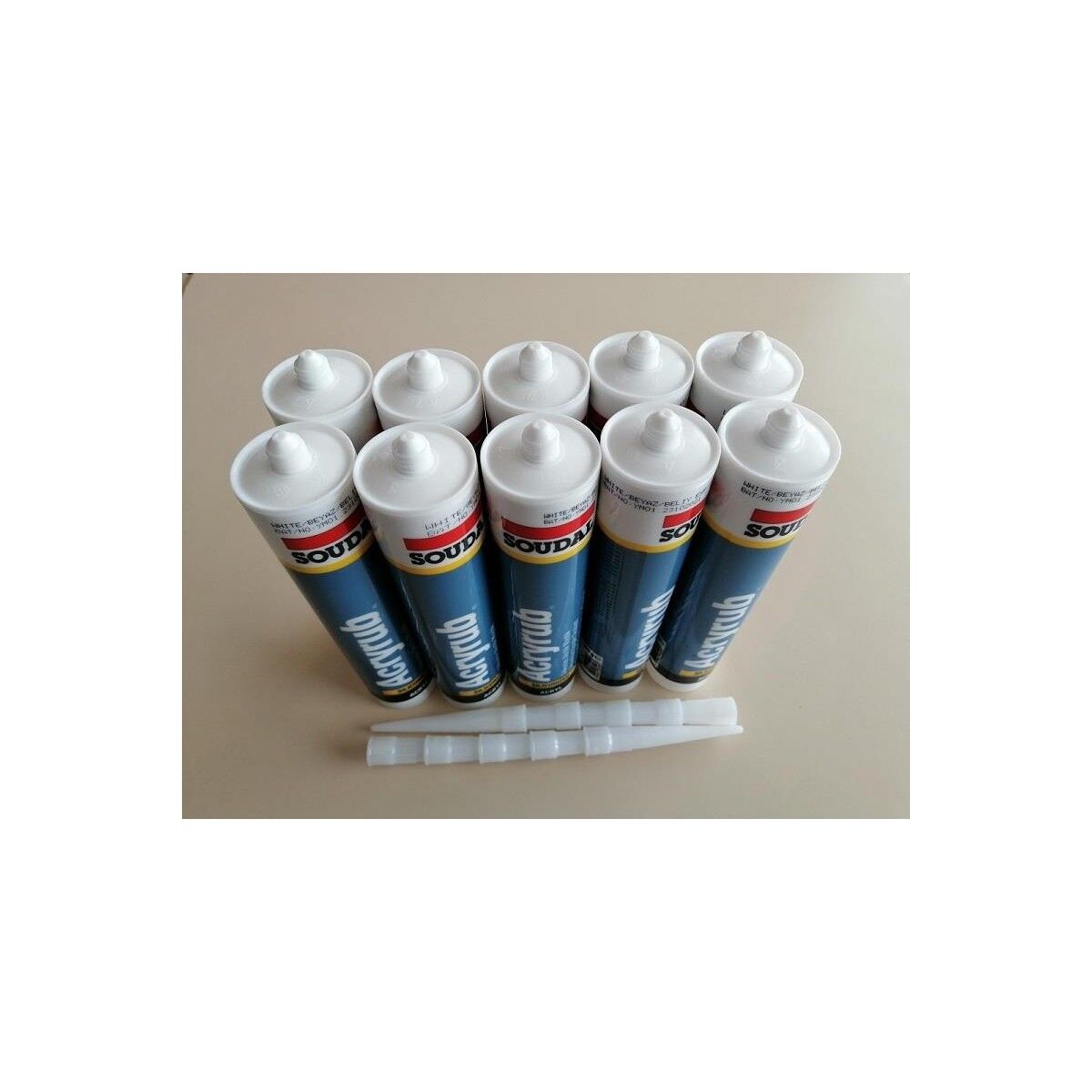 SOUDAL BEYAZ MASTİK  117566 / 10 ADET