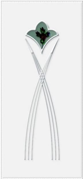 PND-2401  V1  BEYAZ  KAPI PANELİ CAMLI