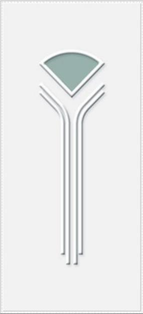 PND-1201  24 MM  BEYAZ KAPI PANELİ BUZLU CAM