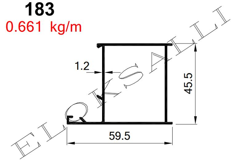 AKP-183  ALDOKS GENİŞ  KASA ELOKSAL / 6 MT