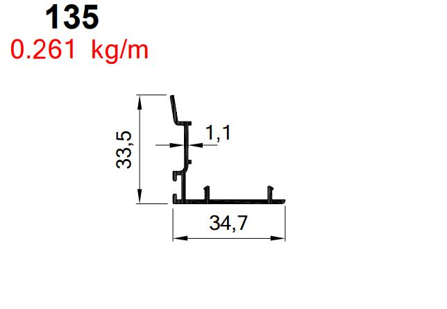 KÜÇÜK TUBA KANAT ARA ADAPT ELOKSAL AKP-135/ 6 MT