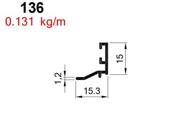KÜÇÜK TUBA ÇİFT CAM ÇITASI  ELOKSAL AKP-136/ 6 MT