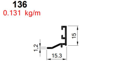 KÜÇÜK TUBA ÇİFT CAM ÇITASI  ELOKSAL AKP-136/ 6 MT