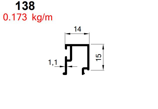 KÜÇÜK TUBA TEK CAM ÇITASI  ELOKSAL AKP-138/ 6 MT