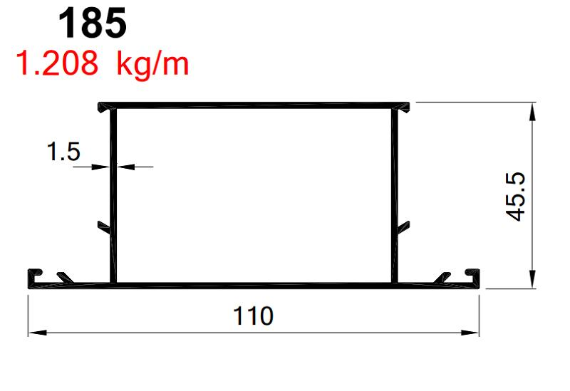 AKP-185 ALDOKS GENİŞ BAZA ORTA  ELOKSAL / 6 MT