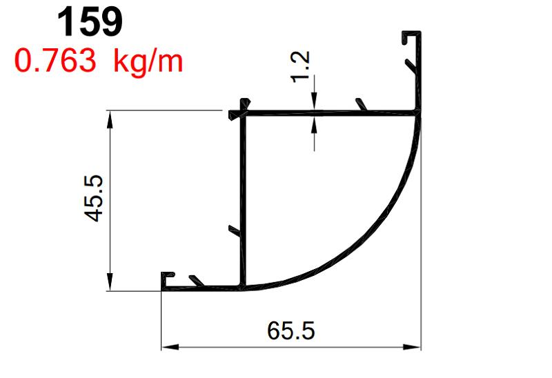 AKP-159  ALDOKS KÖŞE PR ELOKSAL / 6 MT