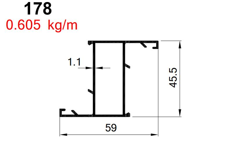AKP-178  ALDOKS DAR KANAT  ELOKSAL / 6 MT