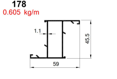 AKP-178  ALDOKS DAR KANAT  ELOKSAL / 6 MT