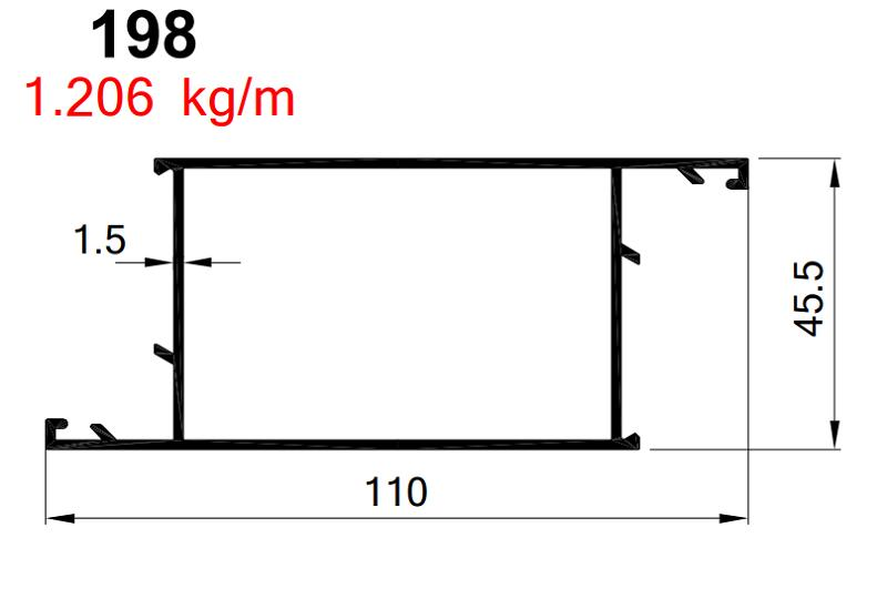 AKP-198  ALDOKS GENİŞ BAZA  KAPI  ELOKSAL / 6 MT