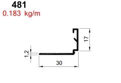 AKP-481  ALDOKS JALUZİ CAM ÇITASI ELOKSAL / 6 MT