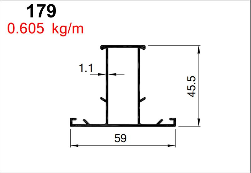 AKP-179  ALDOKS DAR ORTA  SİYAH / 6 MT