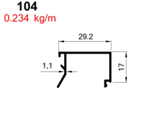 AKP-104 ALDOKS TEKCAM ÇITASI BRONZ / 6 MT