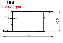 AKP-198  ALDOKS GENİŞ BAZA KAPI ALTINMEŞE / 6 MT