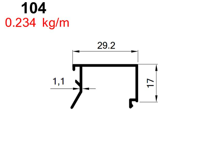 AKP-104 ALDOKS TEKCAM ÇITASI  ANTRASİT GRİ / 6 MT