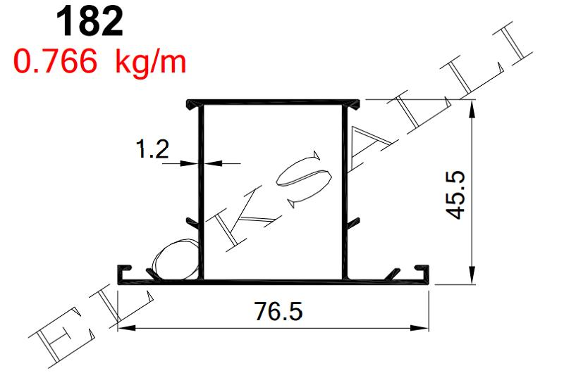 AKP-182  ALDOKS GENİŞ ORTA  BRONZ / 6 MT