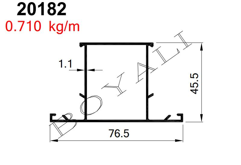 AKP-20182  ALDOKS GENİŞ ORTA ANTRASİT GRİ / 6 MT