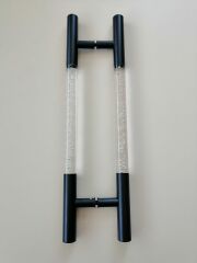 BİRSAN 40*60 PLEKSİLİ CAM KAPI KOLU  SİYAH