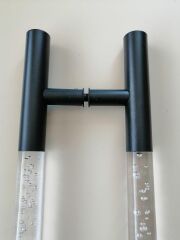 BİRSAN 40*60 PLEKSİLİ CAM KAPI KOLU  SİYAH