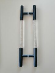 BİRSAN 40*60 PLEKSİLİ CAM KAPI KOLU  ANTRASİT GRİ