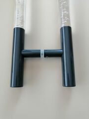 BİRSAN 40*60 PLEKSİLİ CAM KAPI KOLU  ANTRASİT GRİ