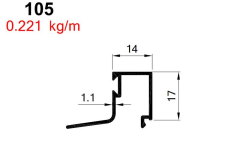 AKP-105 ALDOKS ÇİFT CAM  ÇITASI  BRONZ / 6 MT