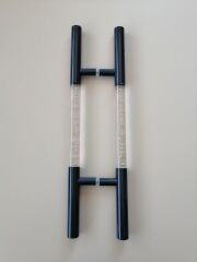 BİRSAN 30*60 PLEKSİLİ CAM KAPI KOLU  ANTRASİT GRİ