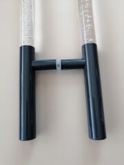 BİRSAN 30*60 PLEKSİLİ CAM KAPI KOLU  ANTRASİT GRİ