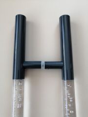 BİRSAN 30*60 PLEKSİLİ CAM KAPI KOLU  ANTRASİT GRİ