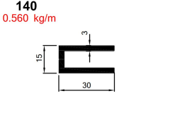 ALDOKS DAR U BAĞLANTI PRES AKP-140 / 1 MT