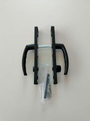 WC PVC KAPI KOLU PLASTİK SİYAH