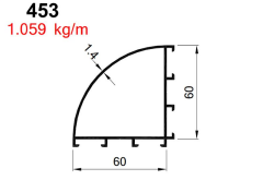 C60 KÖŞE DÖNÜŞ PR  SİYAH AKP-453