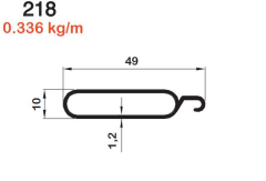 PANJUR ALT PARÇA BEYAZ  / 6 MT