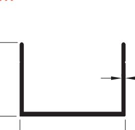 PANJUR PANO USU DAR U BEYAZ  / 6 MT
