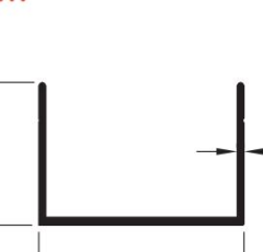 PANJUR PANO USU DAR U BEYAZ  / 6 MT